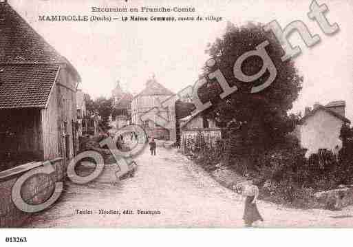 Ville de MAMIROLLE, carte postale ancienne