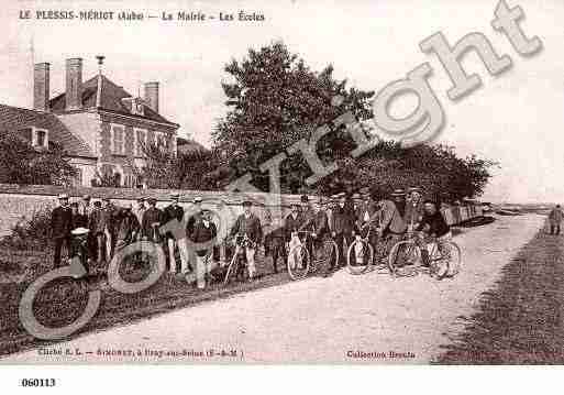 Ville de MERIOT(LE), carte postale ancienne