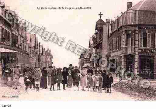 Ville de MERLIMONT, carte postale ancienne