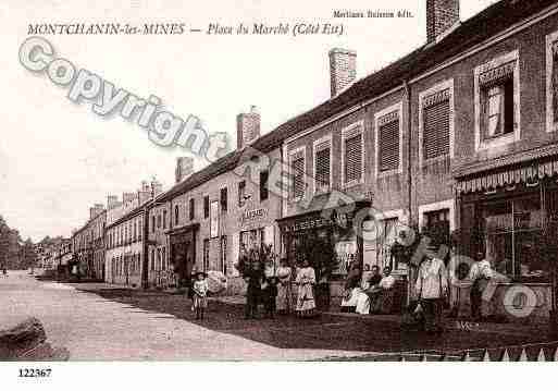 Ville de MONTCHANIN, carte postale ancienne