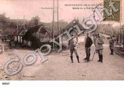 Ville de MONTREUILSURBRECHE, carte postale ancienne