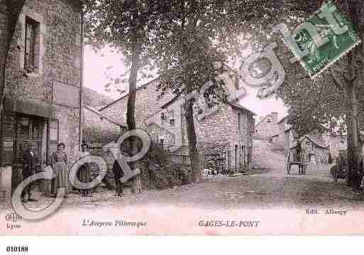 Ville de MONTROZIER, carte postale ancienne