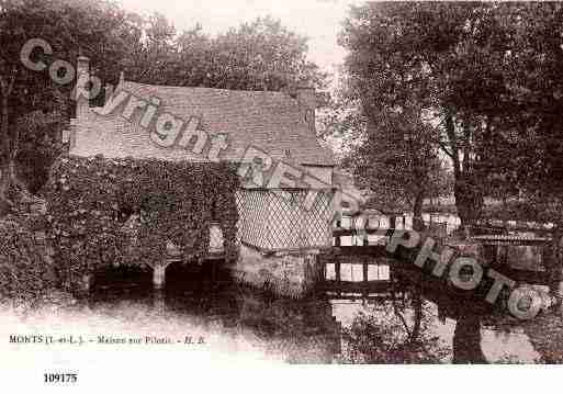 Ville de MONTS, carte postale ancienne