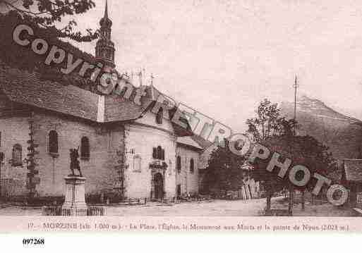 Ville de MORZINE, carte postale ancienne