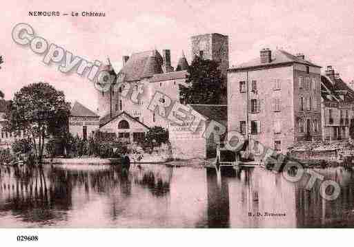 Ville de NEMOURS, carte postale ancienne