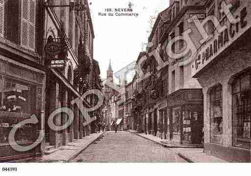 Ville de NEVERS, carte postale ancienne