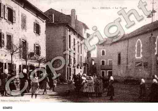 Ville de OSSEJA, carte postale ancienne