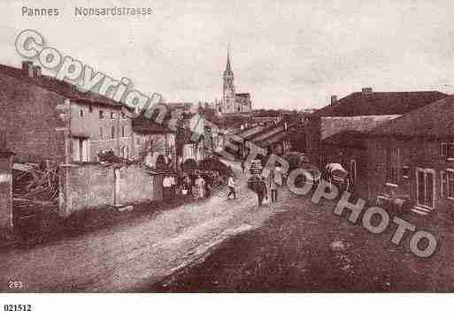 Ville de PANNES, carte postale ancienne