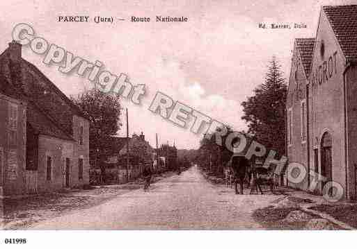 Ville de PARCEY, carte postale ancienne