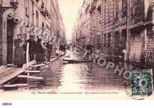 Ville de PARIS4, carte postale ancienne