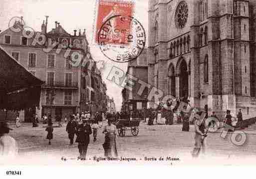 Ville de PAU, carte postale ancienne