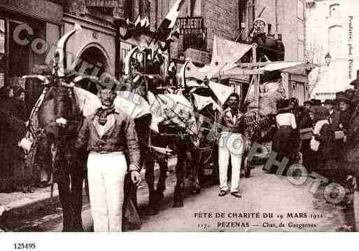 Ville de PEZENAS, carte postale ancienne