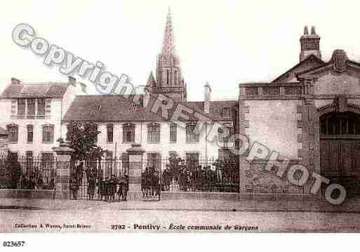 Ville de PONTIVY, carte postale ancienne