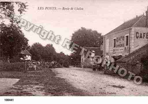 Ville de PONTS(LES), carte postale ancienne