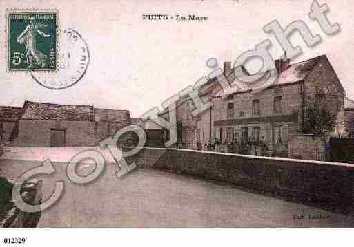 Ville de PUITS, carte postale ancienne