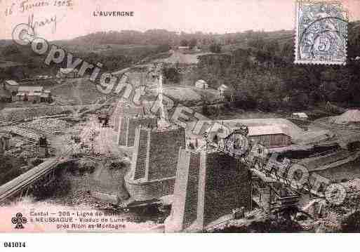 Ville de RIOMESMONTAGNES, carte postale ancienne