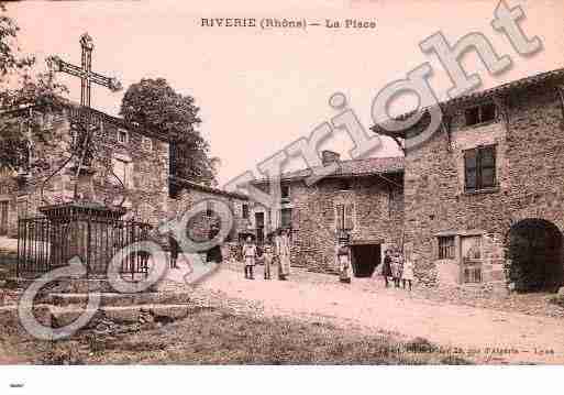 Ville de RIVERIE, carte postale ancienne