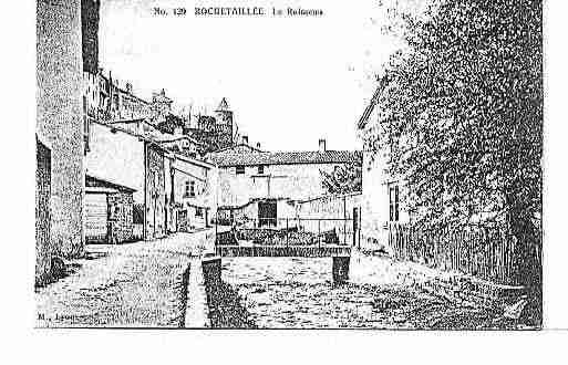 Ville de ROCHE, carte postale ancienne