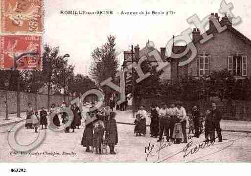 Ville de ROMILLYSURSEINE, carte postale ancienne