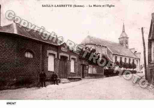 Ville de SAILLYLAURETTE, carte postale ancienne