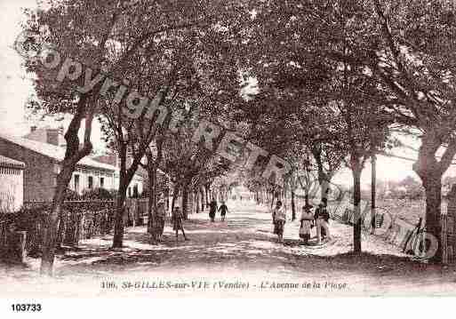 Ville de SAINTGILLESCROIXDEVIE, carte postale ancienne