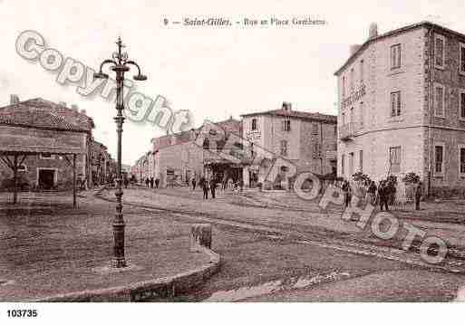 Ville de SAINTGILLESCROIXDEVIE, carte postale ancienne