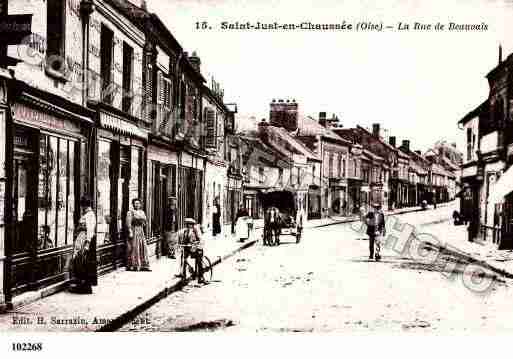 Ville de SAINTJUSTENCHAUSSEE, carte postale ancienne