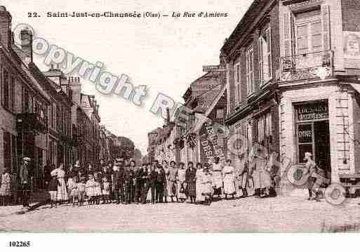 Ville de SAINTJUSTENCHAUSSEE, carte postale ancienne