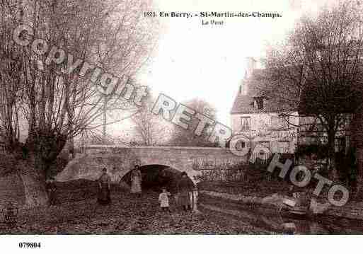 Ville de SAINTMARTINDESCHAMPS, carte postale ancienne