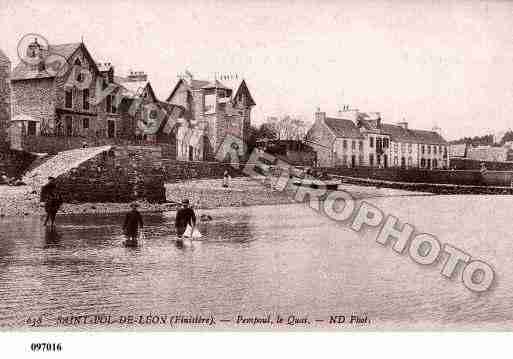 Ville de SAINTPOLDELEON, carte postale ancienne