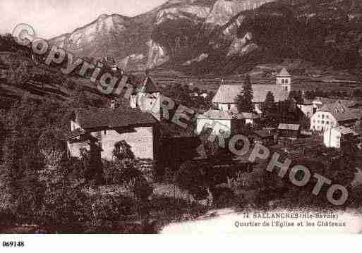 Ville de SALLANCHES, carte postale ancienne