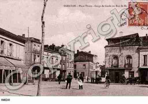 Ville de SAMATAN, carte postale ancienne