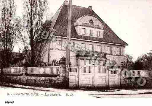 Ville de SARREBOURG, carte postale ancienne