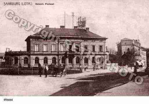 Ville de SARREBOURG, carte postale ancienne