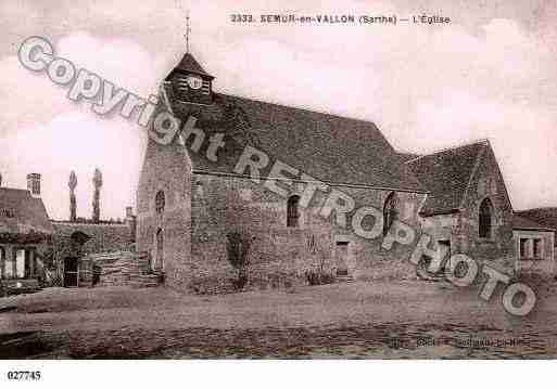 Ville de SEMURENVALLON, carte postale ancienne