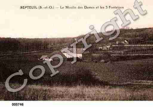 Ville de SEPTEUIL, carte postale ancienne