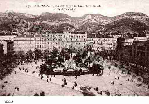 Ville de TOULON, carte postale ancienne