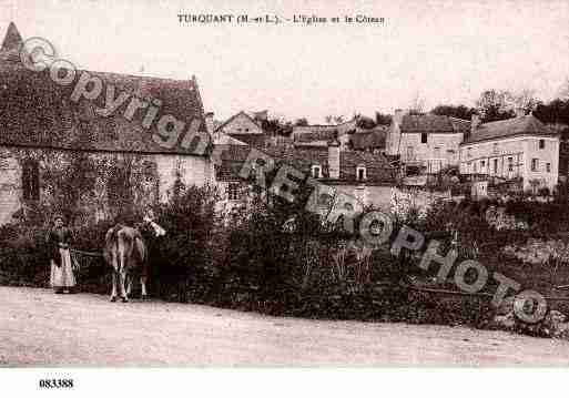 Ville de TURQUANT, carte postale ancienne