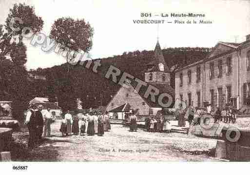 Ville de VOUECOURT, carte postale ancienne