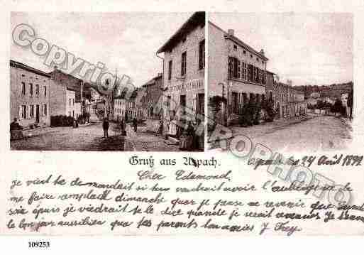 Ville de APACH, carte postale ancienne