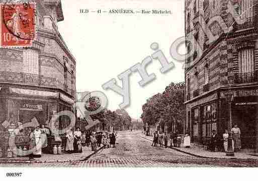 Ville de ASNIERESSURSEINE, carte postale ancienne