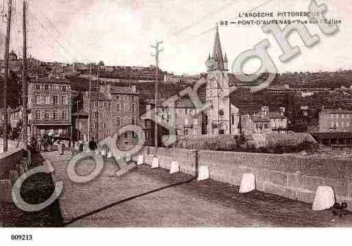 Ville de AUBENAS, carte postale ancienne