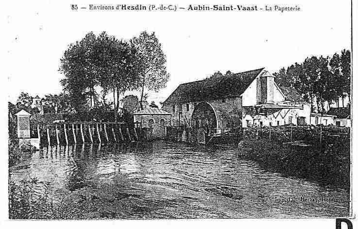 Ville de AUBINSTVAAST, carte postale ancienne