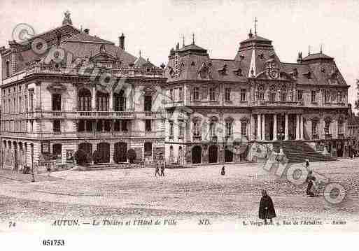 Ville de AUTUN, carte postale ancienne