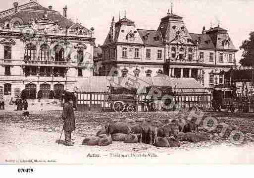 Ville de AUTUN, carte postale ancienne