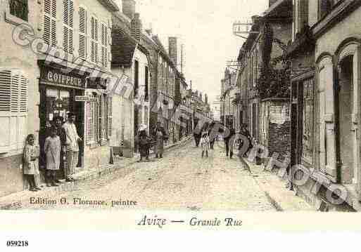 Ville de AVIZE, carte postale ancienne