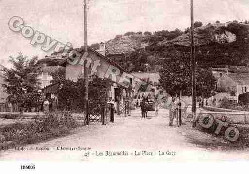 Ville de BEAUMETTES, carte postale ancienne