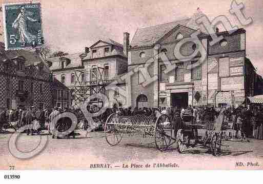 Ville de BERNAY, carte postale ancienne