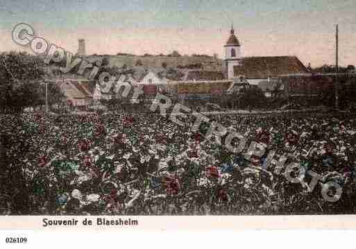 Ville de BLAESHEIM, carte postale ancienne