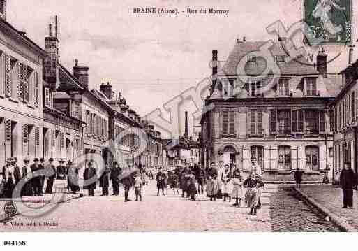 Ville de BRAINE, carte postale ancienne